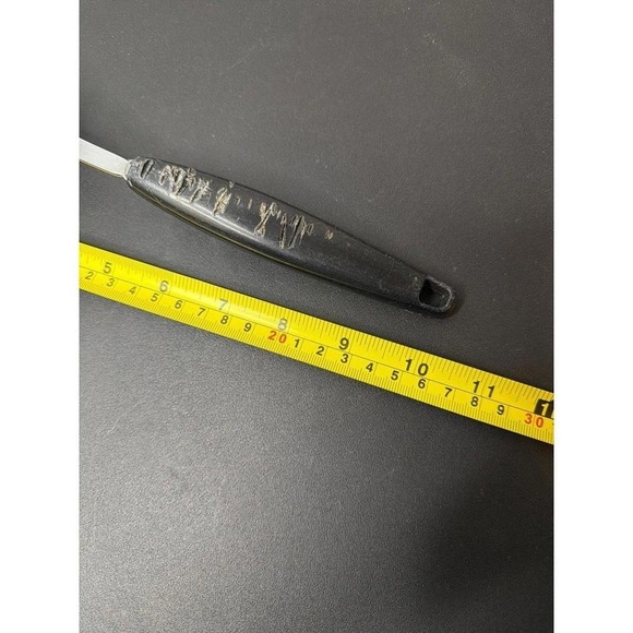 Vintage Foley USA Chrome Plated Slotted Black Handled‎ Spatula - Picture 6 of 6